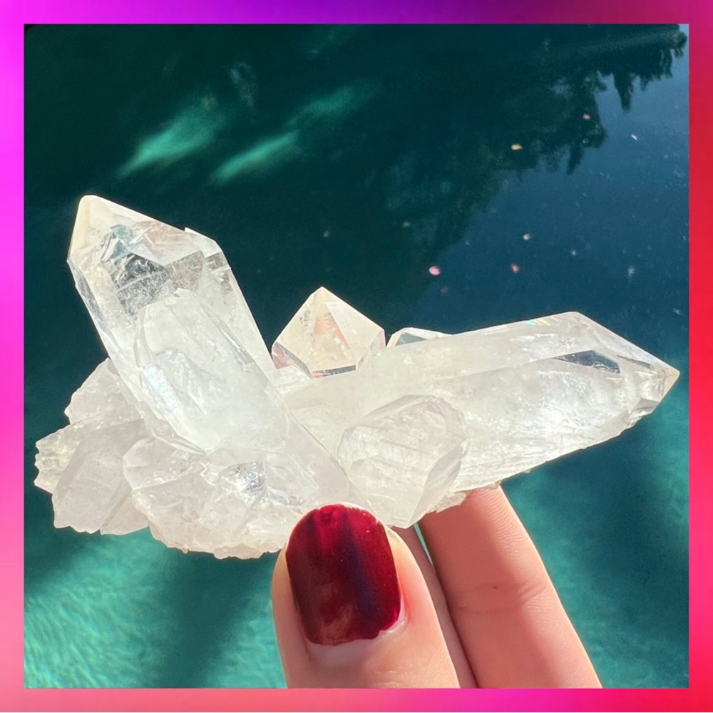 Clear Quartz Crystal Cluster